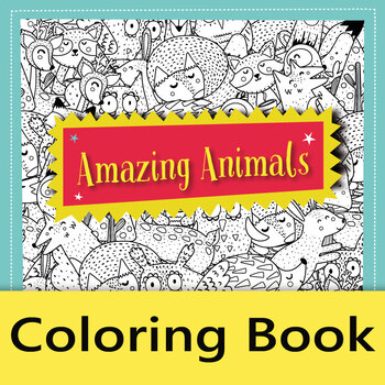 Download Amazing Animals Coloring Book 12 Pages Of Mindfulness Coloring