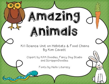 Preview of Amazing Animals: Habitats and Food Chains