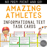 Amazing Athletes Informational Text Task Cards for Grades 4-8