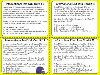 Super Bowl Football Activity  Scoot Game Trivia Task Cards Use Any Year