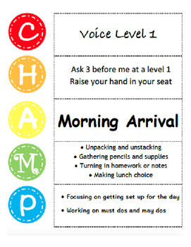 Preview of Amazing CHAMPs Posters (Classroom Management Posters)