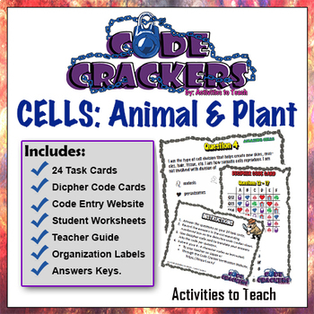 Amazing Cell Code Crackers - Breakout Sleuth Puzzlers
