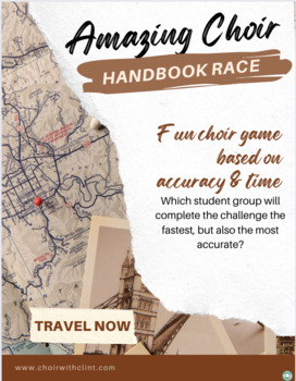 Preview of Amazing Choir Handbook Race