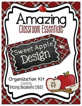 Preview of Amazing Classroom Essentials: Sweet Apple Design