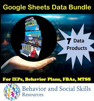 Preview of IEP Data Bundle- 7 Google Sheets Products for Special Education, MTSS, Behavior