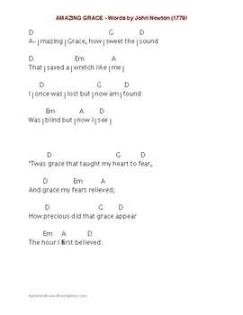 This is amazing grace chords