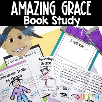 Preview of Amazing Grace by. Mary Hoffman Book Study
