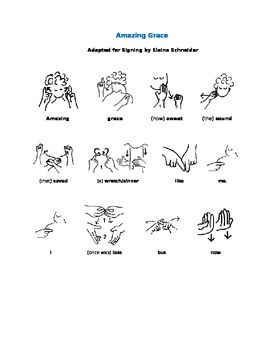 Preview of Amazing Grace in American Sign Language (ASL)