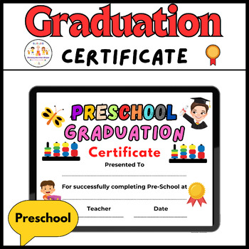 Preview of Amazing Graduation Certificates Diplomas Preschool And Kindergarten