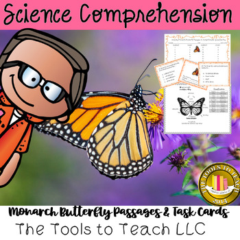 Preview of Amazing Monarch Butterfly Passages and Comprehension Questions No Prep