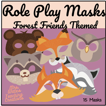 Preview of Amazing Printable Role Play Masks & Forest Friends Animal Mask Printables