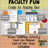 Amazing Race Faculty Fun! Team Building Activity *Back To School*