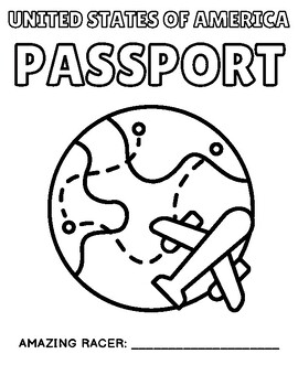 Preview of Amazing Race Passport Activity Booklet