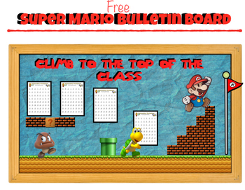 Preview of Super Mario: Bulletin Board   (Climb to the top of the class)