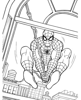 Spiderman Coloring Book for Kids and Adults (Paperback) 