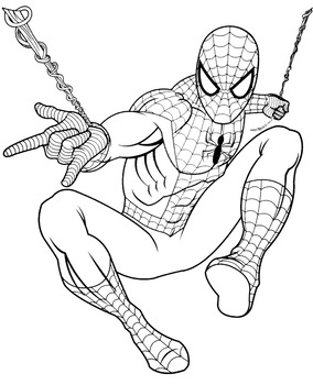 SPIDERMAN COLORING BOOK: Great Coloring Book for Kids Boys & Girls