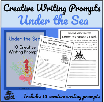 Amazing Under the Sea Creative Writing Prompts and Printable Worksheet Pack