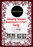 Amazing Women, Montessori 3 Part Cards