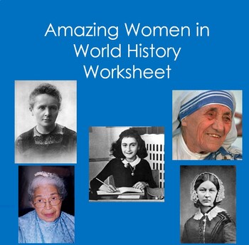 Preview of Amazing Women in World History (Social Studies, History)