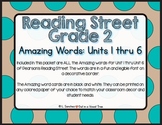 EDITABLE Amazing Words- Reading Street- 2nd Grade- Black a