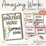 Amazing Work Coming Soon Posters | Australiana Theme