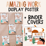 Amazing Work Display Page + Binder Covers (EDITABLE PPT)
