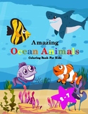 Amazing ocean animals Coloring Book For Kids