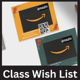 Classroom Wish List, QR Code | Gift Card | Handouts | BACK