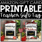 Amazon Gift Tag for Teacher Christmas Gift and/or Apprecia
