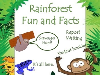 Preview of Amazon Rainforest Animals and Facts, 2nd Grade