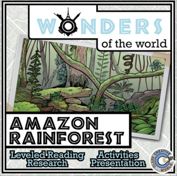 Preview of Amazon Rainforest - Leveled Reading, Slides, Printables, Activities & Digital IB