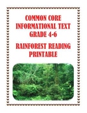 Amazon Rainforest : Reading Comprehension Passage and Assessment