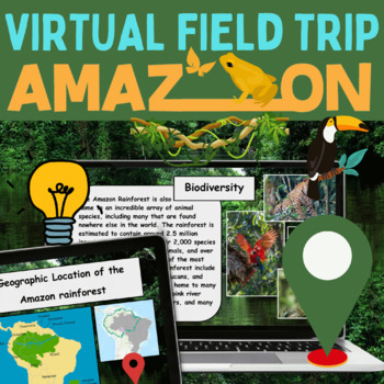 Preview of Amazon Rainforest Virtual Field Trip Google Slides