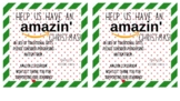 Amazon Teacher Wish List Christmas Card Printable