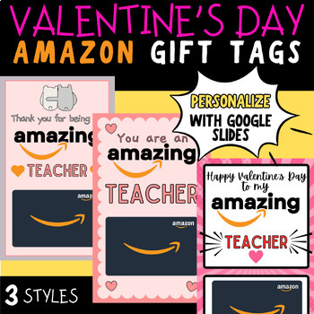 Preview of Amazon Valentines: Teacher & Personalized