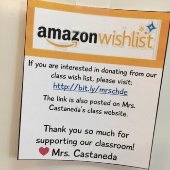 Mrs. E on X: My @ classroom #wishlist is ⬇️ & includes snacks (I  teach #highschool… teenagers=BIG appetites), items to celebrate/reward &  fun items for their social emotional needs. ANY help is