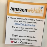 Amazon Wish List Cards (Editable)