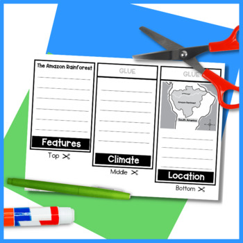 Forest Animals Foldable Graphic Organizer