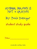 Amber Brown Is Not a Crayon Study Guide and Supplemental A