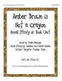 Amber Brown in Not a Crayon- Novel Study, Ch. Q.s, Quiz, a