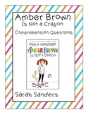 Amber Brown is Not a Crayon Comprehension Questions