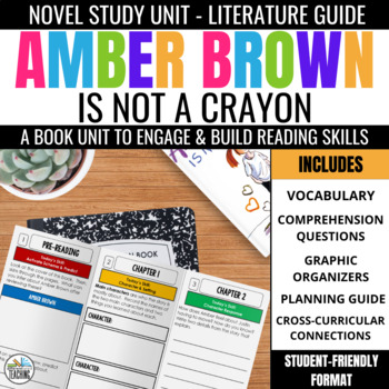 Preview of Amber Brown is Not a Crayon Chapter Book Study Activities: Questions & Vocab