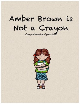Preview of Amber Brown is Not a Crayon comprehension questions
