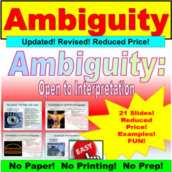 Preview of Ambiguity PowerPoint