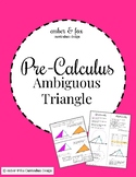 Ambiguous Case 2 Solutions