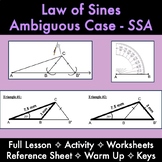 Ambiguous Case - Law of Sines Activity, Discovery Guided L