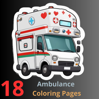 Preview of Ambulance coloring book