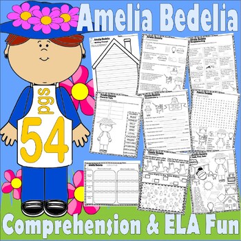 Preview of Amelia Bedelia Read Aloud Book Study Companion Reading Comprehension Worksheets