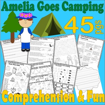 Preview of Amelia Bedelia Goes Camping Read Aloud Book Companion Reading Comprehension ELA