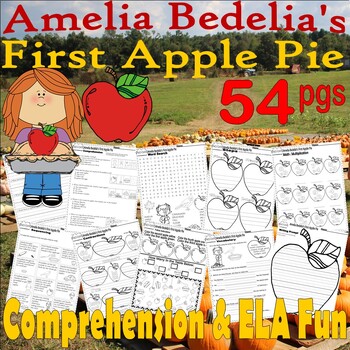 Preview of Amelia Bedelia's First Apple Pie Fall Read Aloud Book Companion Comprehension